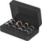 Velvet Ring Storage Box – Travel Jewelry Case with 3-Slot Ring Display Organizer (Black)